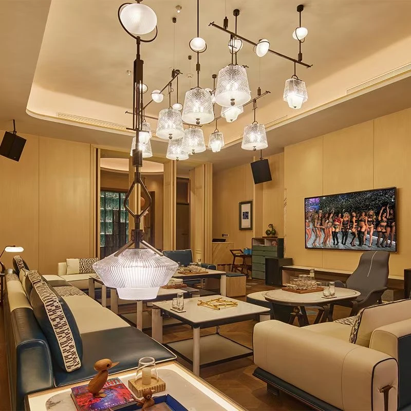 金玉兰商务KTV大厅华丽水晶吊灯