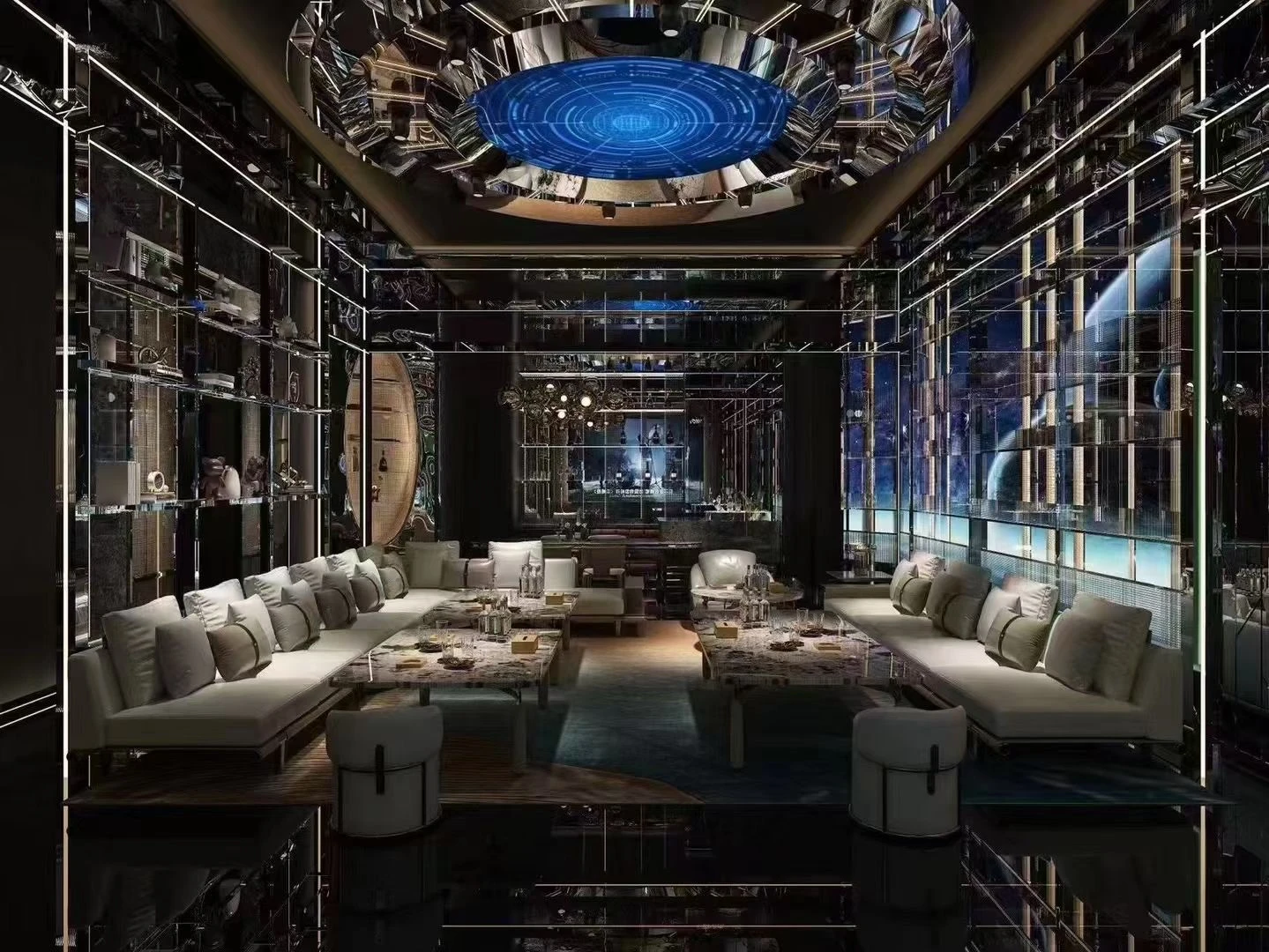 无锡iN18 CLUB商务KTV豪华走廊灯光