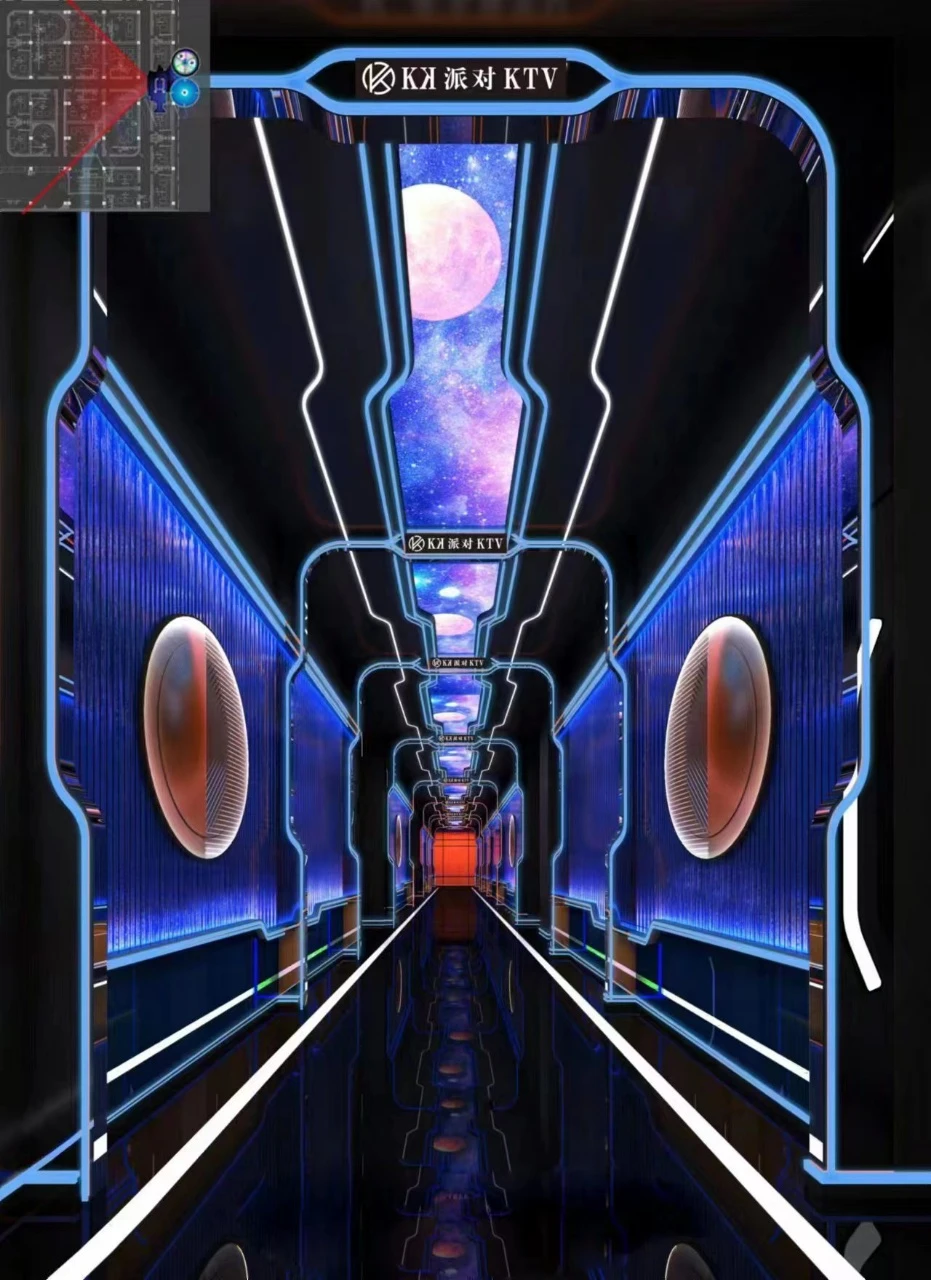 南宁KPARTY商务KTV豪华大厅夜景