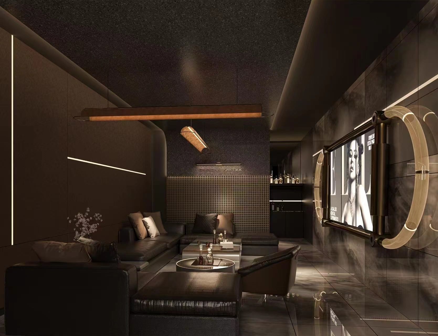 上海商务梧桐KTV绚丽舞台