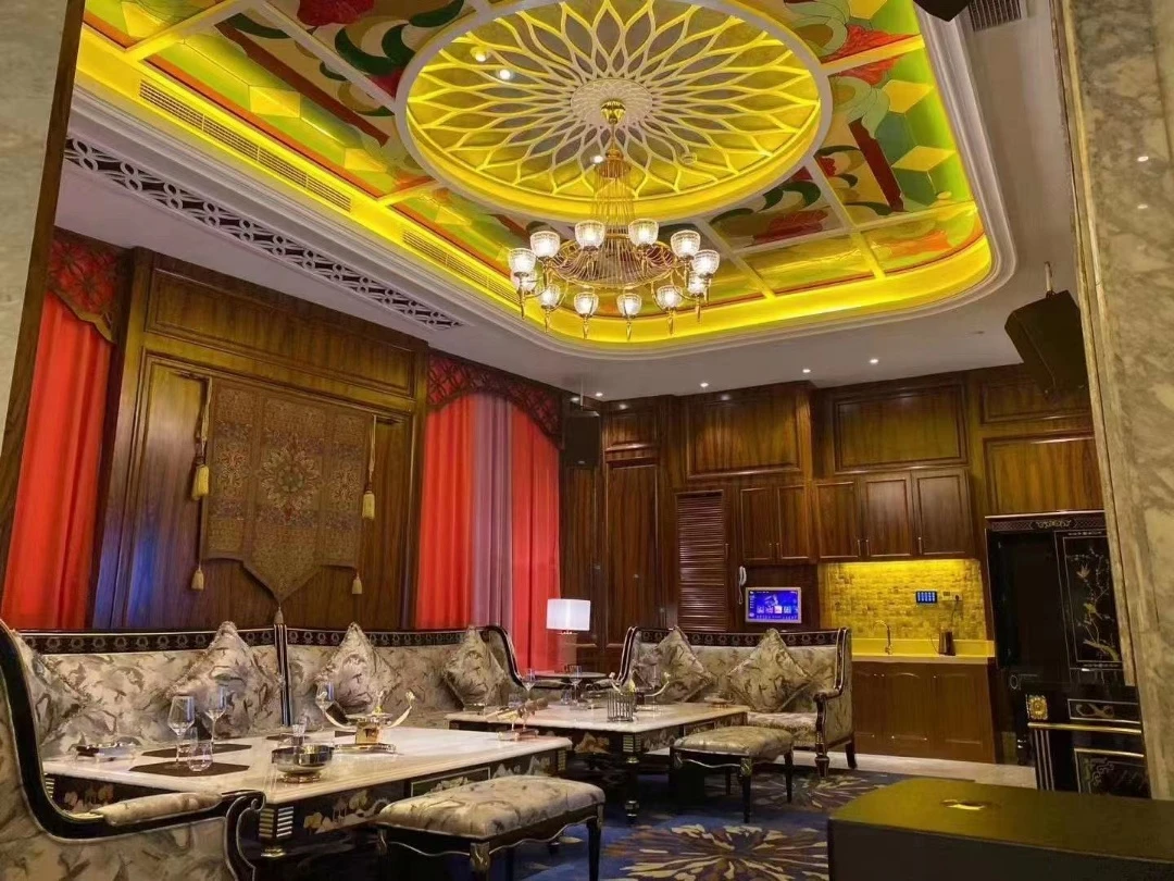 上海新富健商务KTV大厅轻奢水晶吊灯