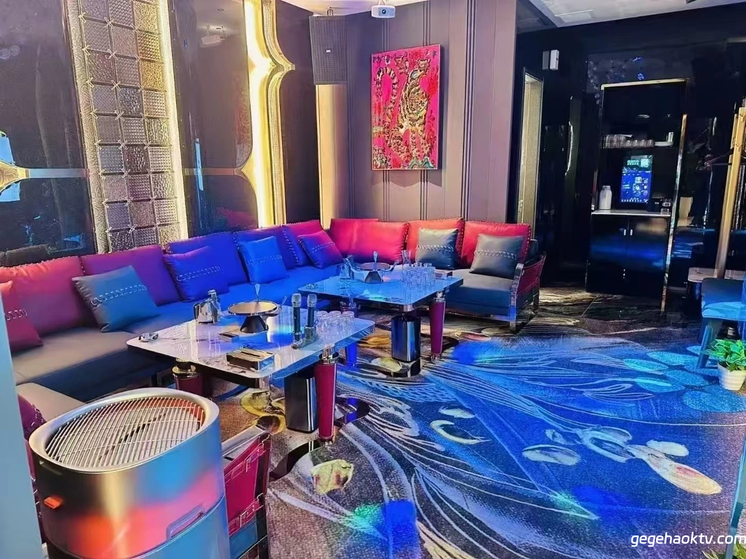 商务银河国际KTV包厢内部全景