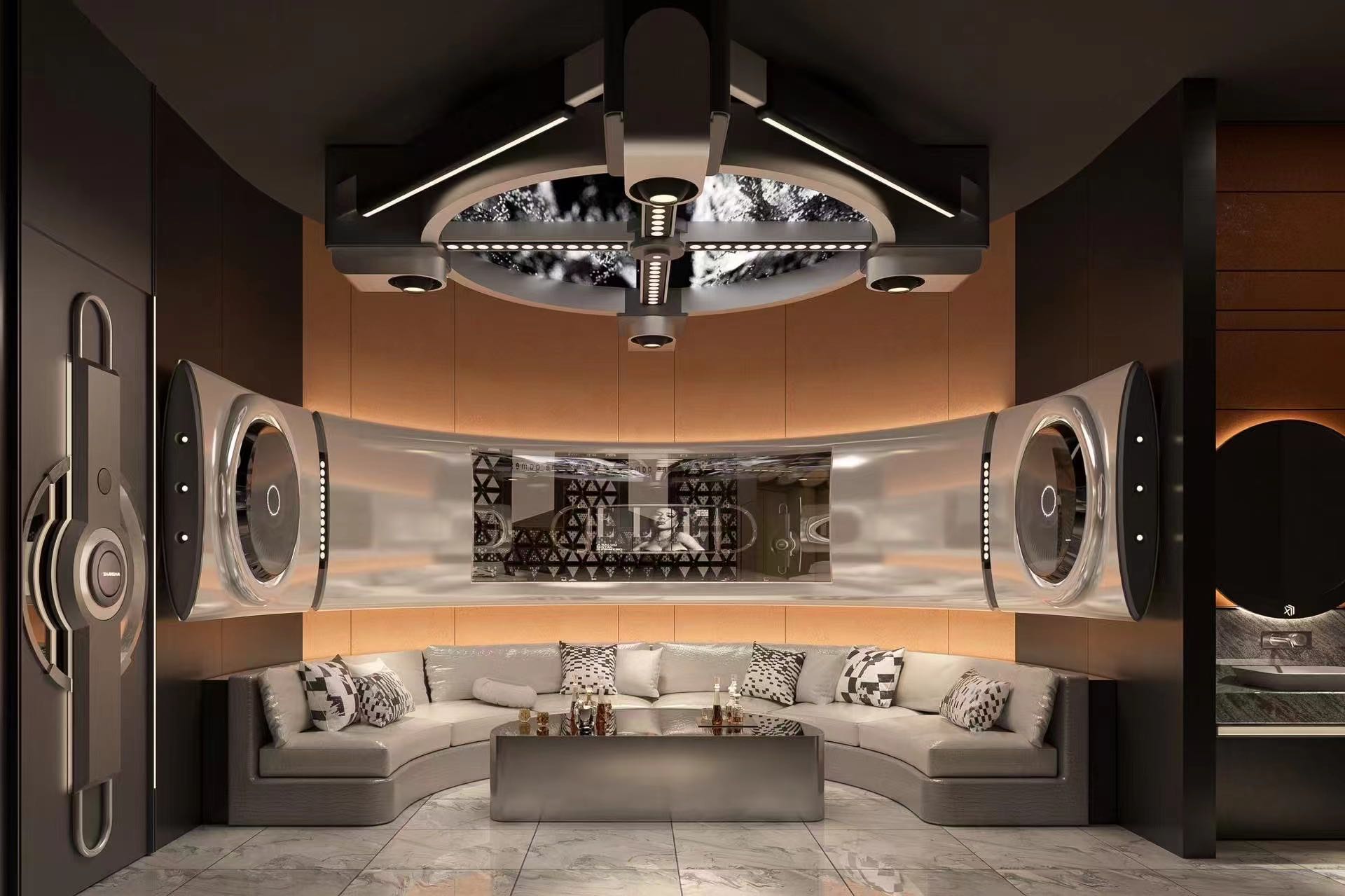 上海商务梧桐KTV豪华走廊