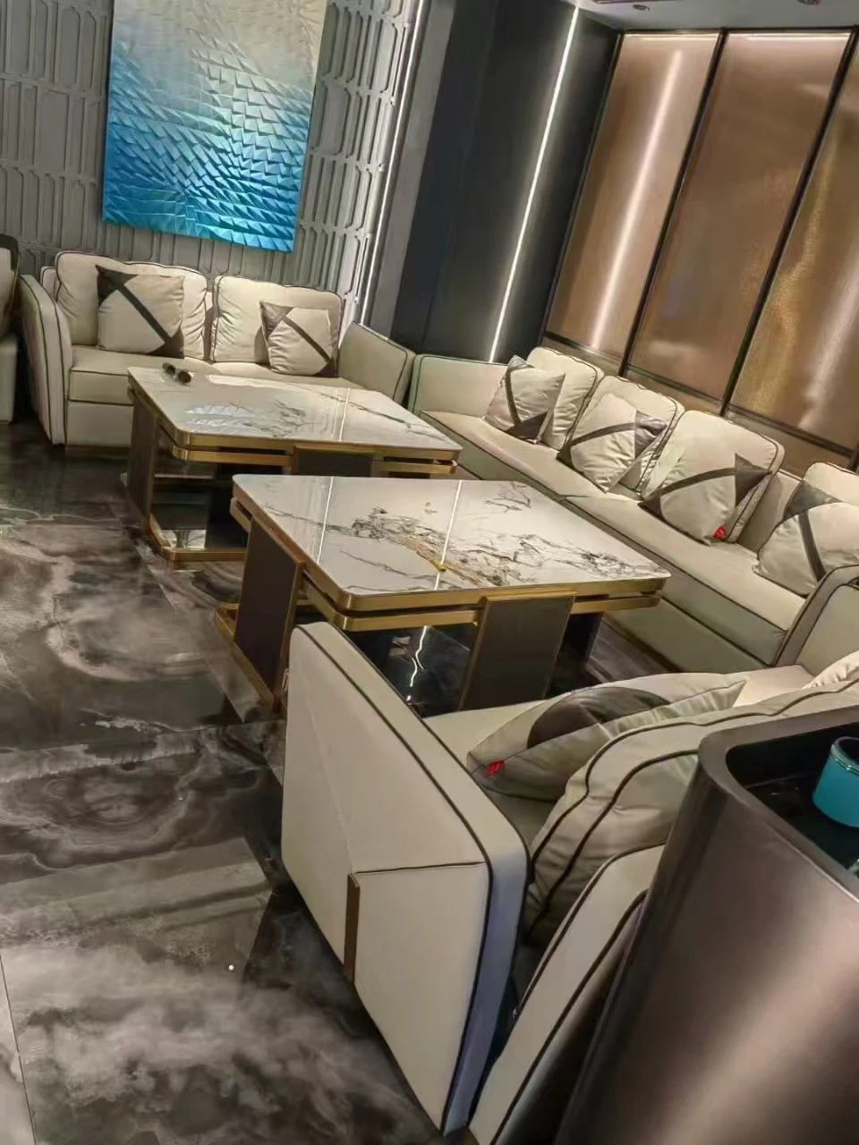 上海九号公馆商务KTV奢华包厢夜景