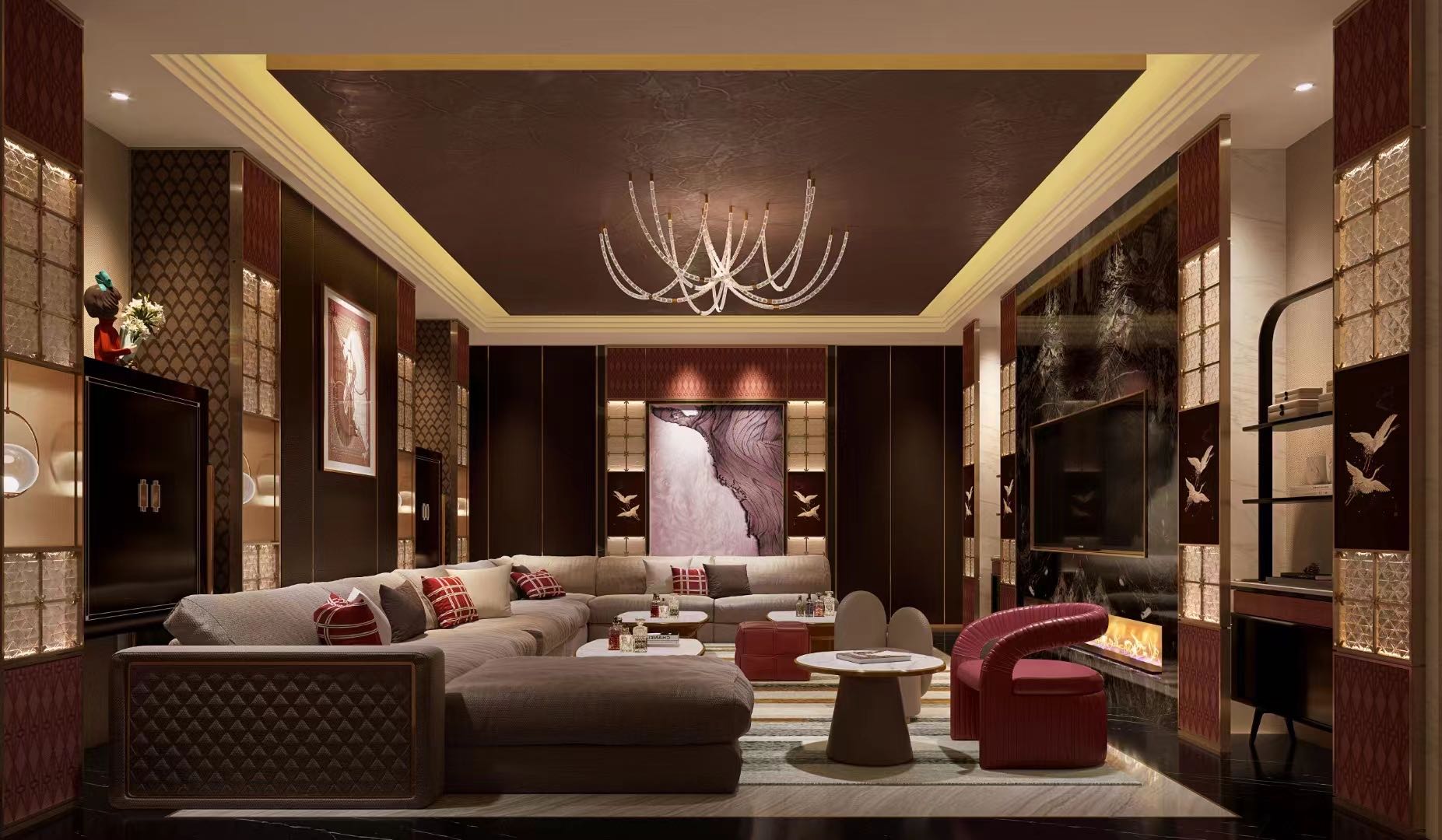 南通中南品栎汇商务KTV走廊灯光