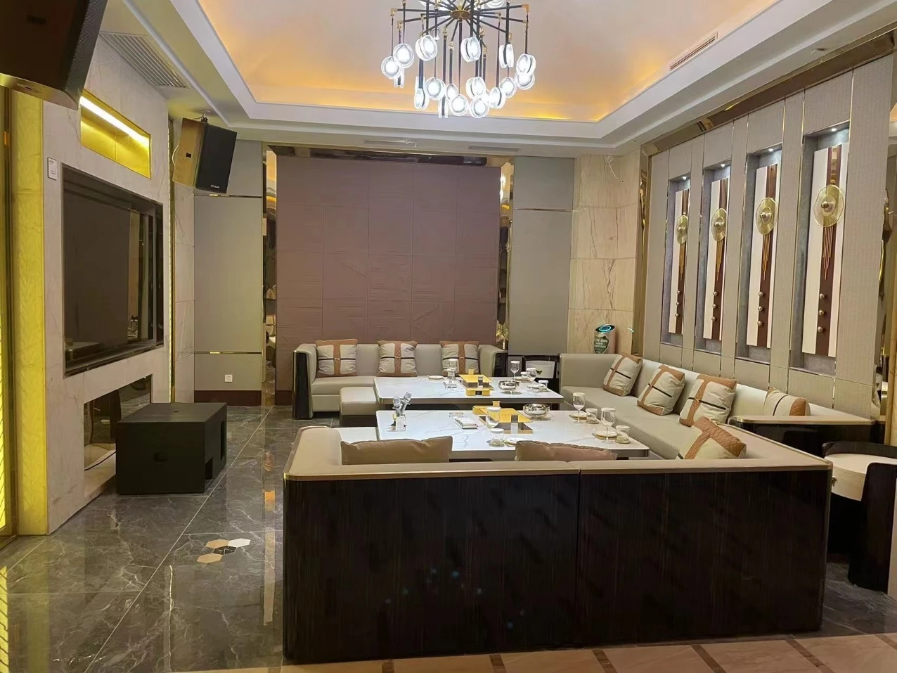 上海锦缘商务KTV夜景外观