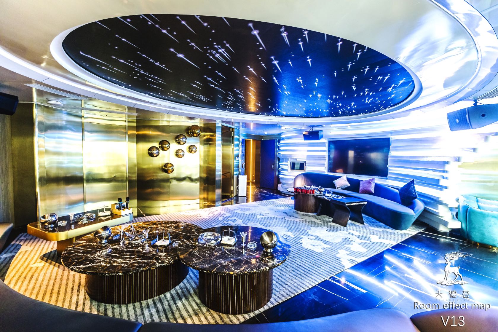 广州天德荟商务KTV包厢灯光