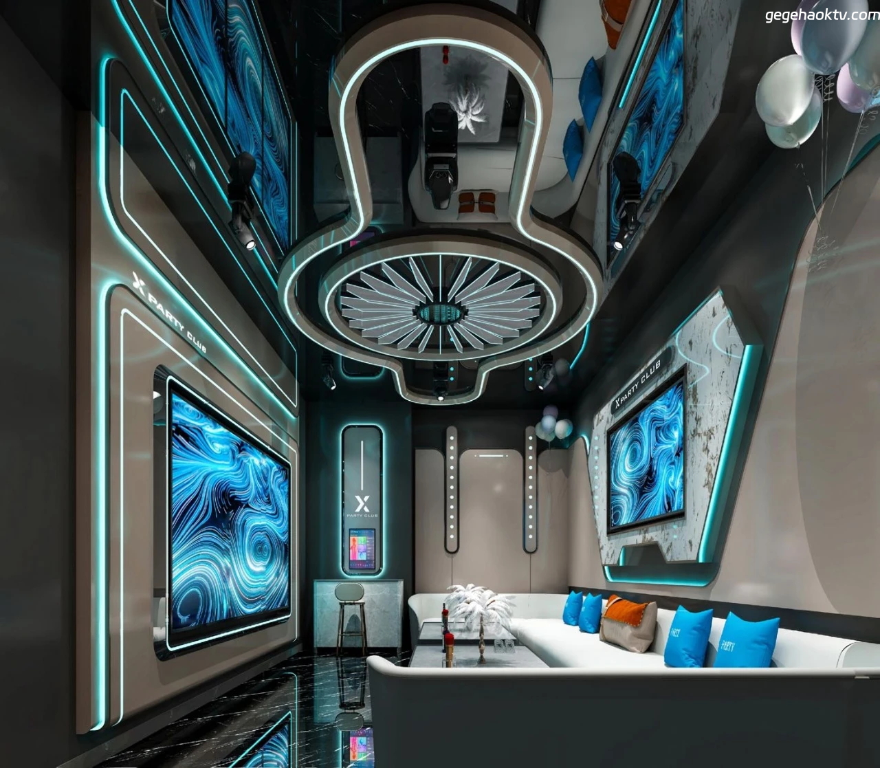 上海浦东星夜商务KTV灯光秀