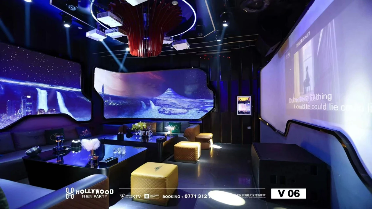 南宁商务KTV艾菲尔PARTY全景落地窗