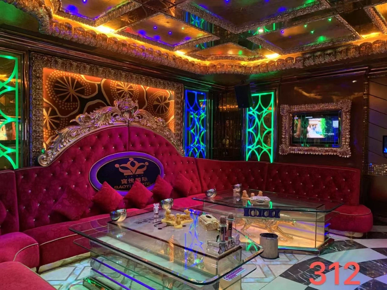 深圳宝安宝悦娱乐会所商务KTV包厢走廊