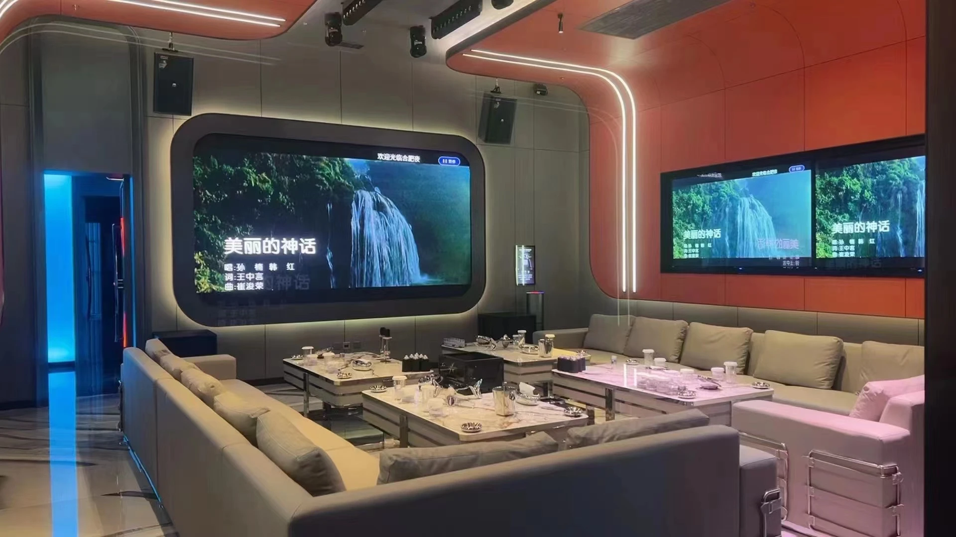 合肥高端商务KTV走廊艺术装置