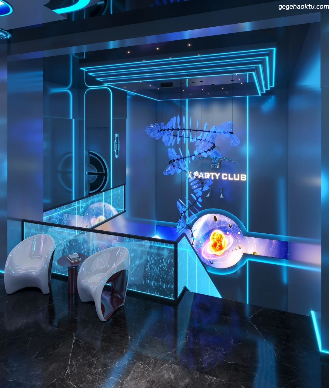 上海星夜商务KTV休息区