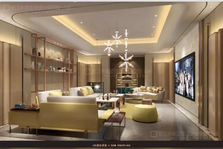 上海新濠国际商务KTV豪华走廊夜景