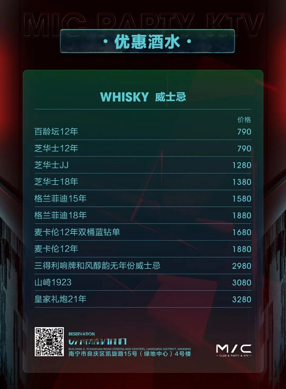 MIC PARTY商务KTV南宁绿地店商务大包厢实景