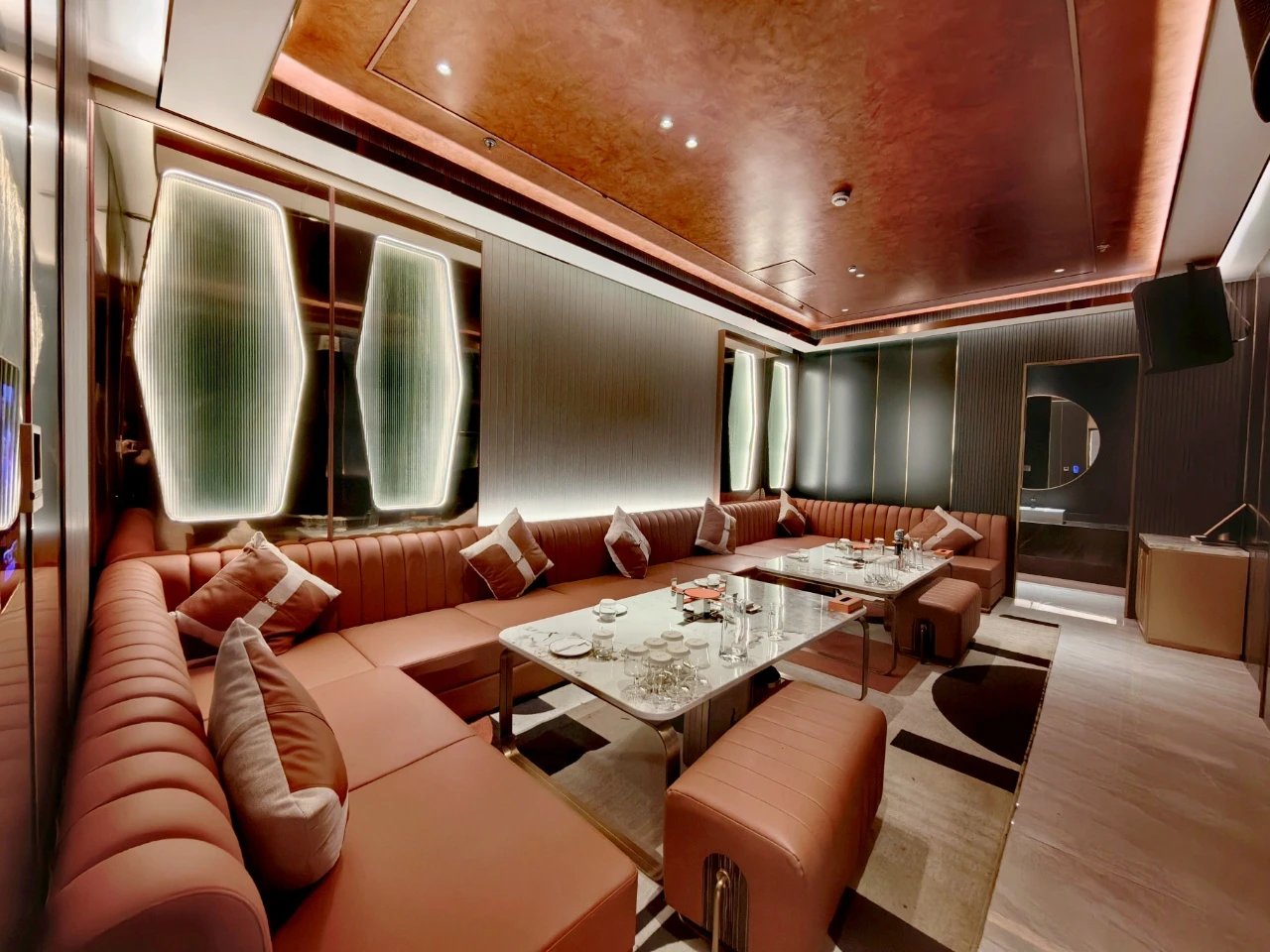 上海金沙国际商务KTV顶级包厢内景