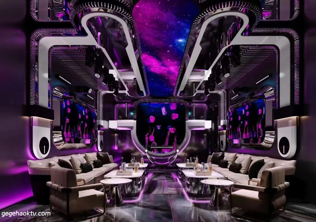 上海商务川沙皇廷国际KTV夜景灯光