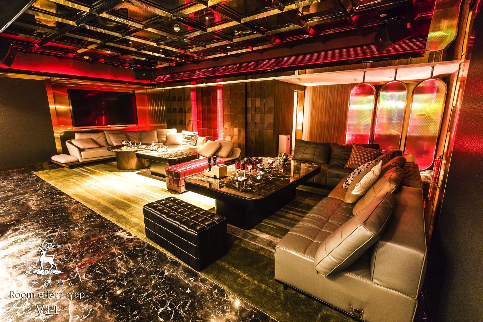 广州天德荟商务KTV夜景外观